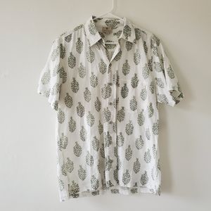 Anokhi Botanical Short Sleeve Button Down